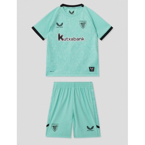 Dětský fotbalový dres Athletic Bilbao 2025-26 Třetí Krátký Rukáv (+ trenýrky)